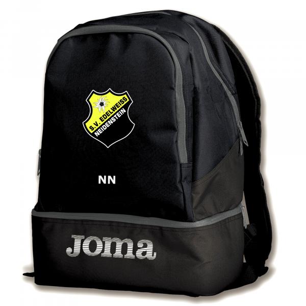 JOMA Rucksack ESTADIO III BLACK - SV Neidenstein - Inkl Wappen/Initialen