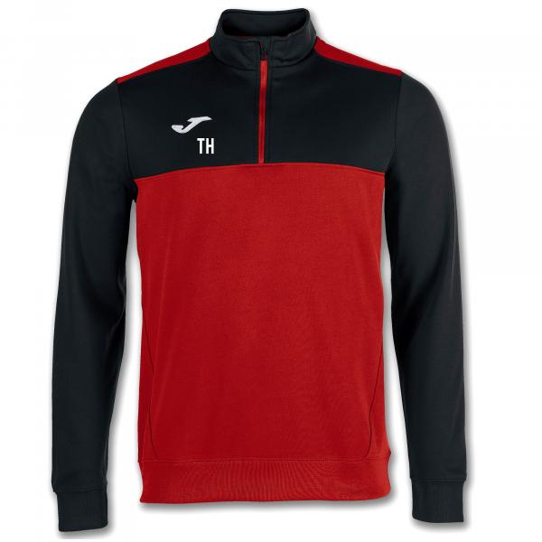 Sweatshirt Zip WINNER / RED-BLACK / Schriftzug COACH